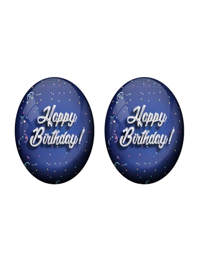 AVI Happy Birthday Badges Blue Twin Pack R8000902C